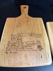 Custom Recipe Cutting Board